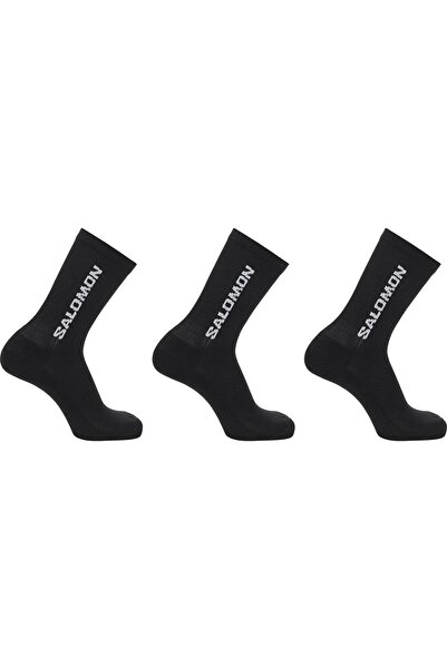 Salomon جوارب EVERYDAY CREW 3-PACK BLACK-BLACK-BLACK LC2086100