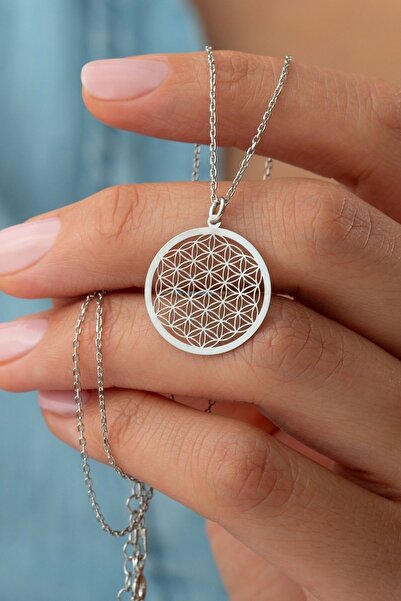 Silvano Jewelry 925 Ayar Gümüş Yaşam Çiçeği Kolye