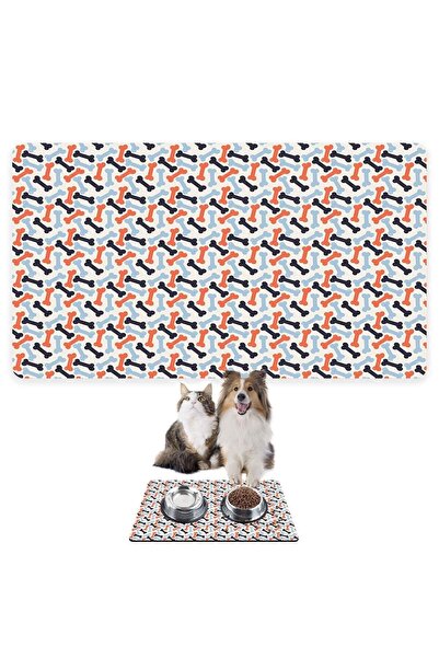 Monnhein سجادة تغذية الحيوانات الأليفة بالطعام والماء، سهلة التنظيف، مقاومة ل...