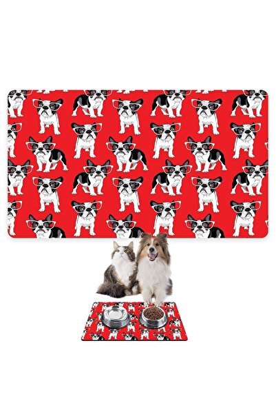 Monnhein بساط تغذية الحيوانات الأليفة بالطعام والماء، سهل التنظيف، مقاوم للما...