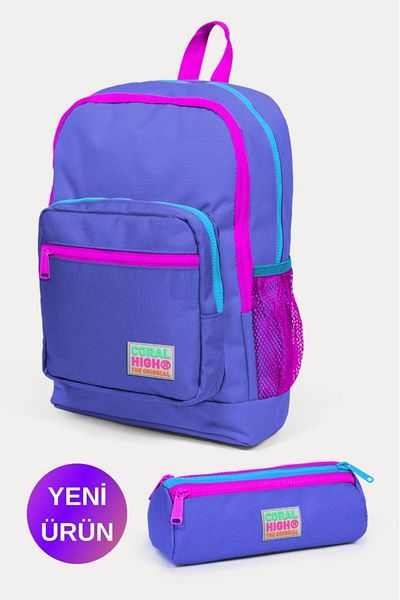 Coral High Kids Lavender 2-Piece School Bag Set GOSET0223703