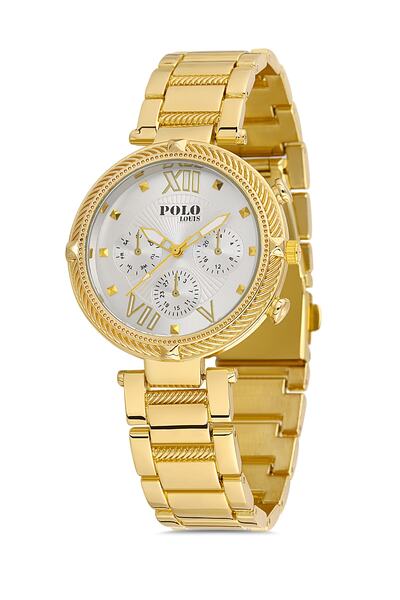 POLO Rucci Polo Louis 1101 Metal Women's Wristwatch Gold - White