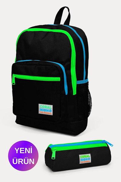 Coral High Kids Black 2-Piece School Bag Set Goset0223717