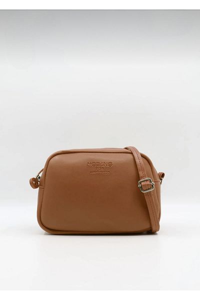 Sebbo Boutique Geantă de mână și de umăr pentru femei, mini urban maro, cu bretele încrucișate, cu fermoar, cu curea reglabilă
