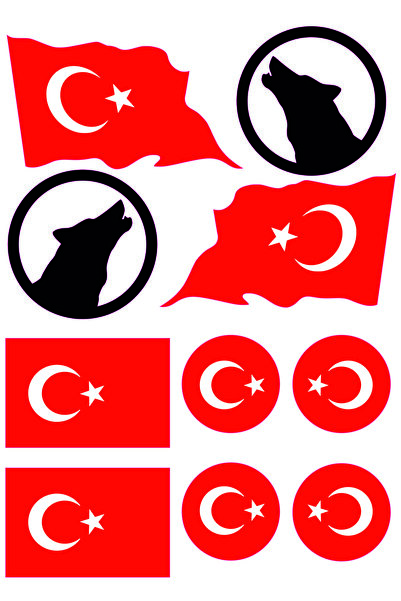 monero TÜRK BAYRAĞI A4 STİCKER