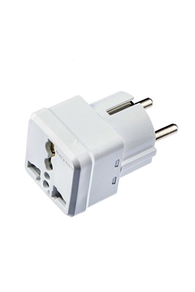 Genel Markalar Üniversal Priz Çevirici Amerikan Priz Ingiliz Priz Türk Prize Çevirici Piriz Çevirici Beyaz