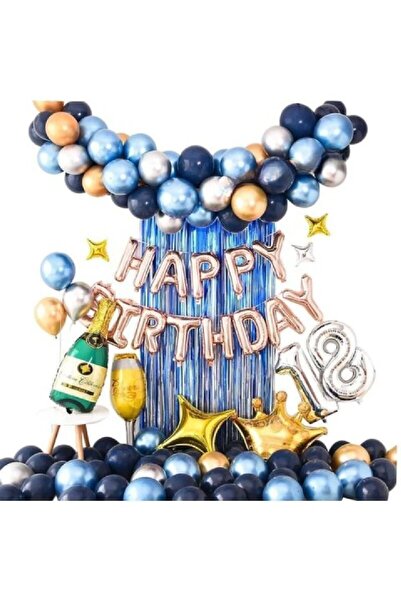 Bkmc Розкішний набір для дня народження для дорослих з 2 предметами на синьом...