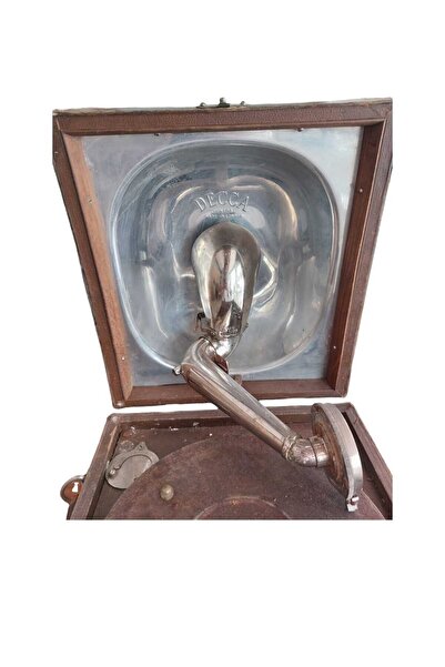 Dedemin Antikaları Antika Decca Çantalı Gramafon