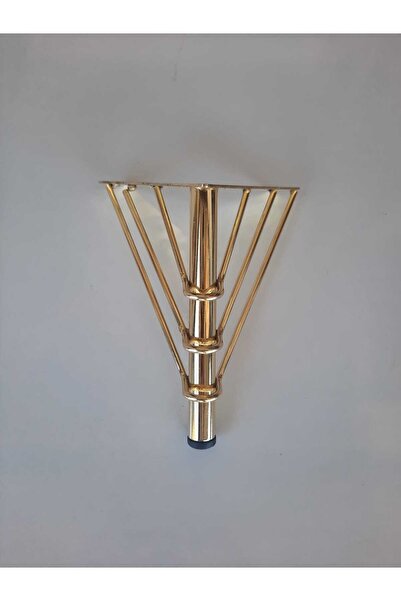 ALTUNTAŞ TİCARET Altın Gold Rengi 15cm Metal Ayak (4 ADET)