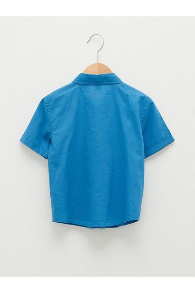 LC Waikiki Short Sleeve Printed Poplin Baby Boy Shirt