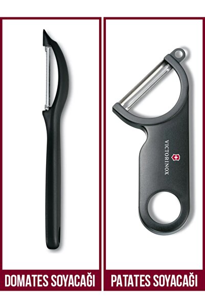 Victorinox SwissClassic 2'Li Soyacak Seti ( Patates - Meyve - Sebze Soyacakları )