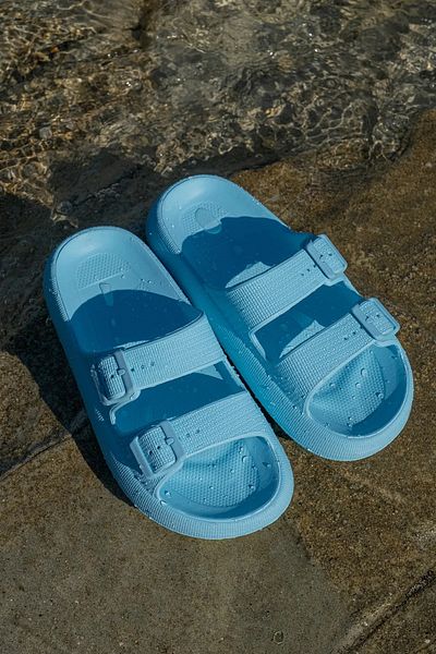 SUNSTEP Papuci de zi cu zi unisex, moale, cu talpă groasă
