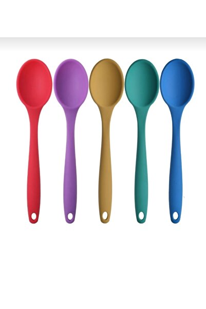 CEPHOME طقم ملاعق سيليكون مقاومة للحريق 5 قطع