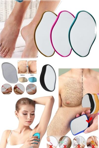 Instrumentul de îndepărtare a părului Painless Hair Remover îndepărtarea părului Eraser Crystal Stone toate părul corpului pentru bărbați și femei