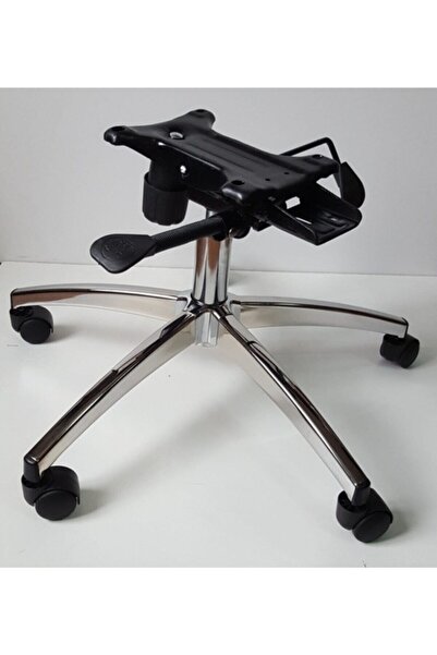 YILDIZSİT Büro Koltuğu Yıldız Ayağı Çift Kollu Kuyruklu Mekanizma Krom Piston...