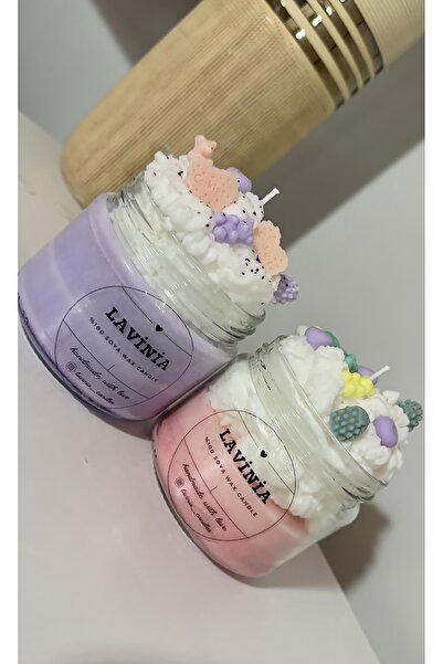 2’Lİ ÖZEL TASARIM CUPCAKE MUM