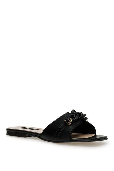 Nine West شبشب نسائي أسود من OVER 3FX