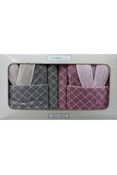 Özdilek DIAMOND FAMILY BATHROBE SET