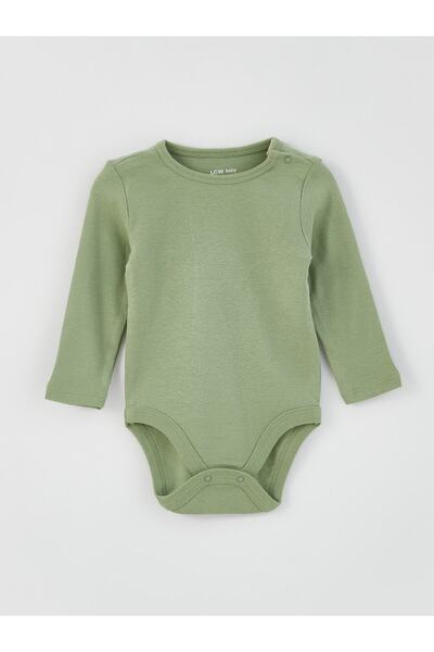 LC Waikiki 2 db Crew nyakú nyomtatott és pattintható testkészlet kisfiúknak