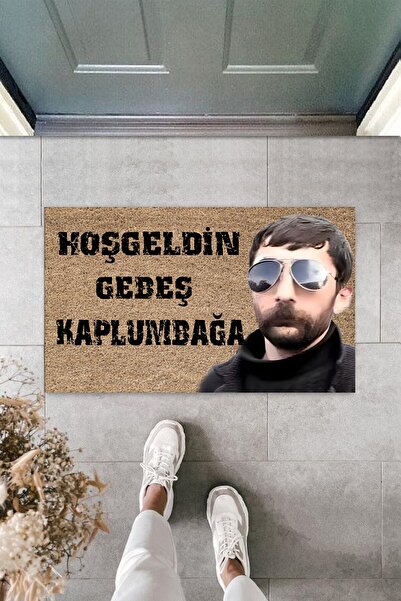 Silkcoat Home - ANKAMODAHOME Kişiye Özel Tasarım Paspas -GEBEŞ KAPLUMBAĞ 2 -M...