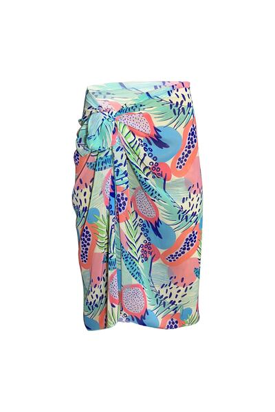 Bolder Tara Green Dragon Fruit Chiffon Pareo (147*70)