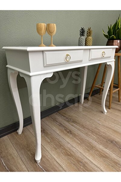 ROYS AHŞAP Roys Ahşap 100 Cm Çekmeceli Beyaz Lake Dresuar