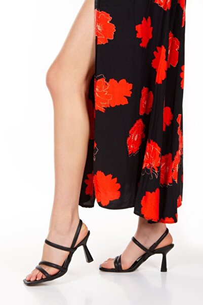 derithy Καλοκαιρινά σανδάλια με λεπτό τακούνι, ελαστική σόλα Jurdan, παπούτσια-byc2710-μαύρο