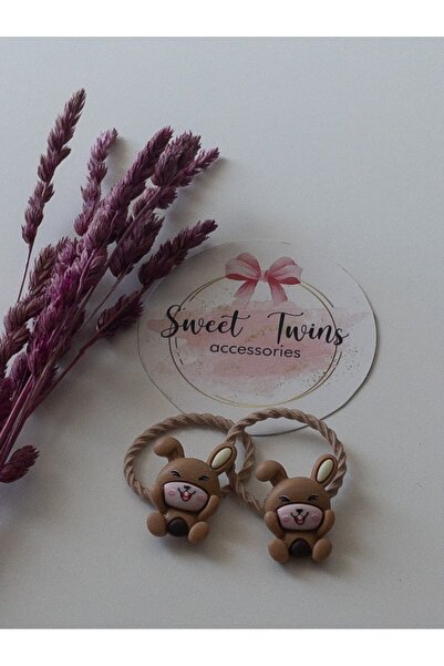 Sweet twins accessories Gumena kopča u obliku zeca