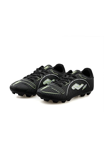 Jump Men's Grass Floor Football Shoes - 28223-B-Black-Neon-Green Black