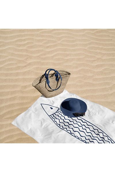 The Lucid Lab Basic Fish - Πετσέτα Παραλίας Fish - Microfiber