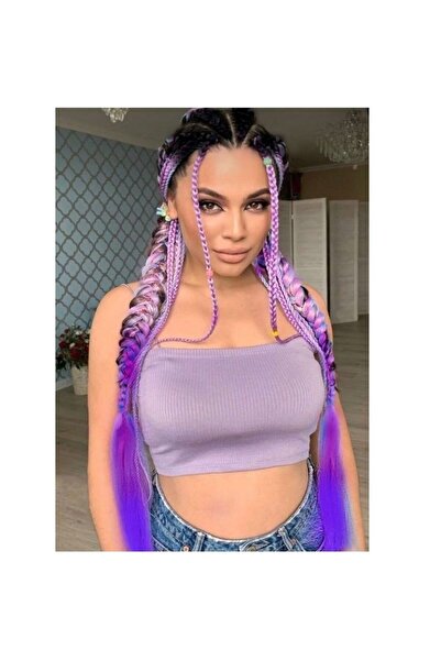 EBMER Negru, trei culori, împletitură africană Ombre, împletitură tip Box Bra...