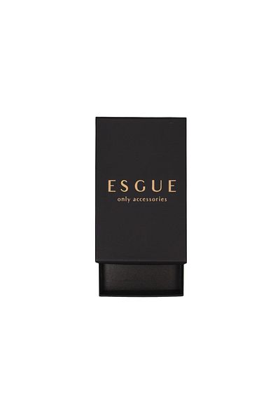 Esgue Hand Made 7.5 cm Yellow - Navy Blue Patterned Tie