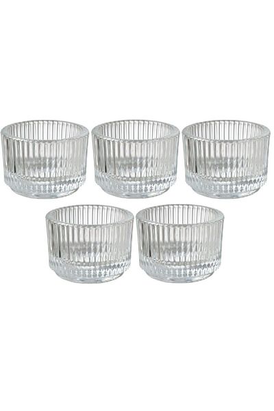 IKEA Fınsmak Jam Bowl, Transparent Glass (5 PCS)