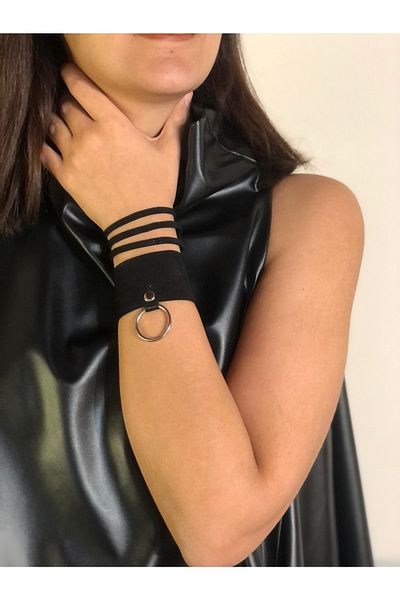 AGG TASARIM Striped Leather Bracelet