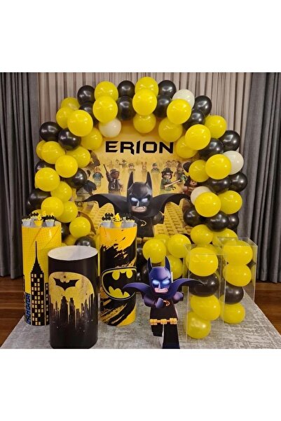 MFM Σετ μπαλονιών με αλυσίδα για γενέθλια με θέμα τον Μπάτμαν