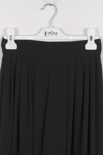 incity Pantaloni negri cu picioare largi pentru fete
