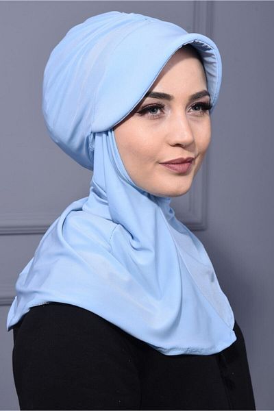 Nowa Scarf Sports Hat Scarf Suitable for Use in Pool Suitable for Use in Pool Baby Blue