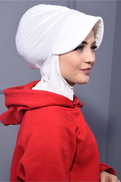 Nowa Scarf Sports Hat Scarf Suitable for Use in Pool Ecru