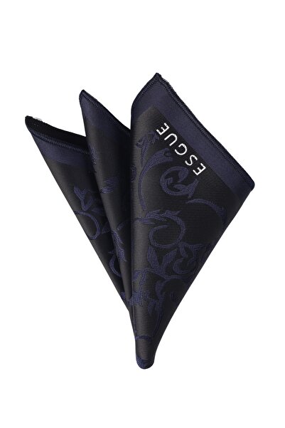 Esgue Синьо-чорна краватка з візерунком