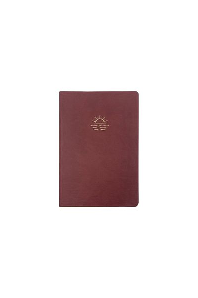 KESKİN COLOR 13.5x19.5 Thermo Leather Striped Flexy Notebook Winner - Brown