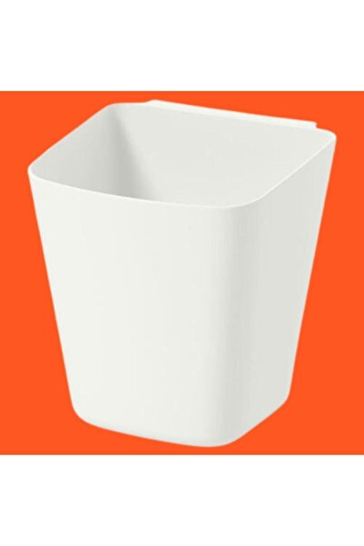 IKEA Sunnersta 12x11 Cm Askılı Saksı Kutu Sepet Kaşıklık Beyaz 1 Adet