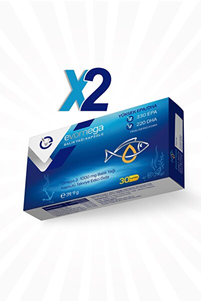 EVOPHARMA 2 قطعة 30 كبسولة مكمل غذائي للأسماك