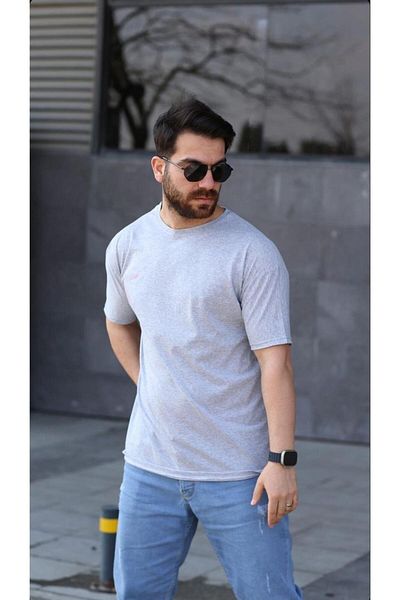 FATELLA Men's comfort basic comfortable Cut Crew Neck Short Sleeve T-Shirt