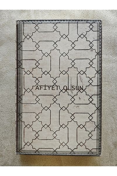 ankara menü (1 piece) 13x21 Box, Leather Account Receipt Pad, with Printed Change Box, Checkout gift