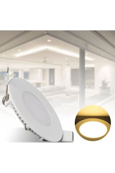 YDGR 3w Sıva Altı Slim Led Panel Beyaz Işık Spot Lamba