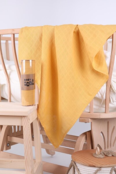 Babyhola Muslin Cover 80x80cm Solid Color Square Woven Organic Gift Breastfeeding Bottom Opening Newborn Stroller