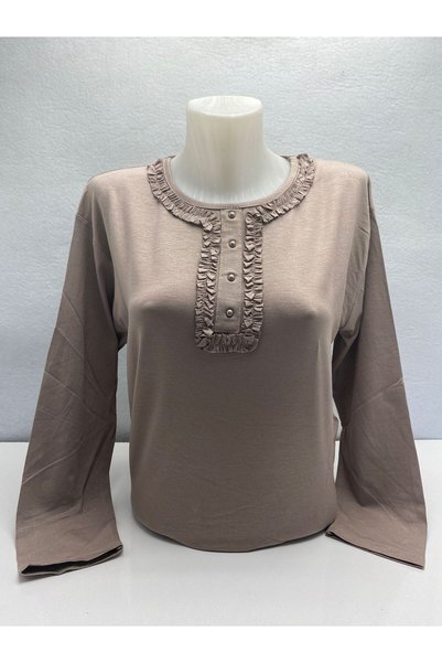 LÜKS MİRAYDA SPIEL-RIFFED LACE PATTERNED Rhinestoned LYCRAL SUMMER NORMAL MOL...