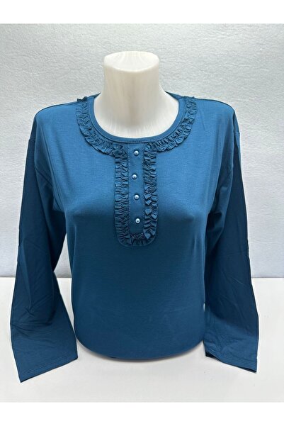 LÜKS MİRAYDA SPIEL-RIFFED LACE PATTERNED Rhinestoned LYCRAL SUMMER NORMAL MOL...