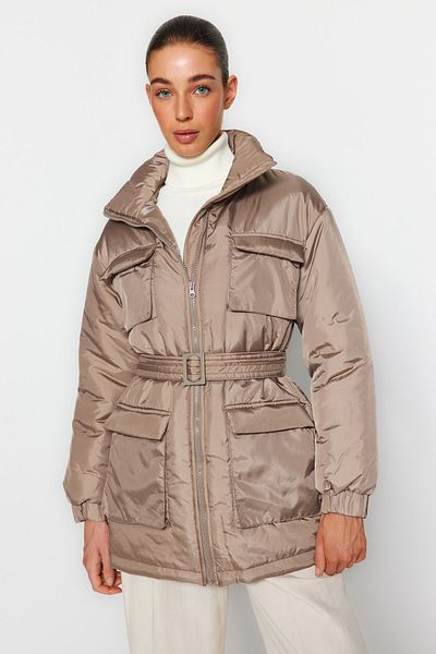 Trendyol Collection Detailní vodoodpudivá prošívaná kapsa s norkovým páskem TWOAW24MO00060