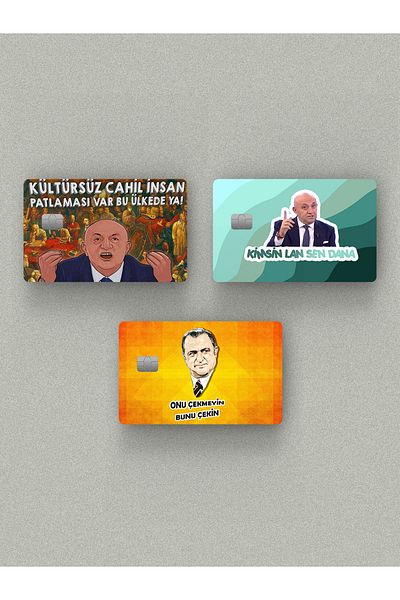 Namgo Imparatoree Σετ 3 αυτοκόλλητων πιστωτικών καρτών & Ακβιλ